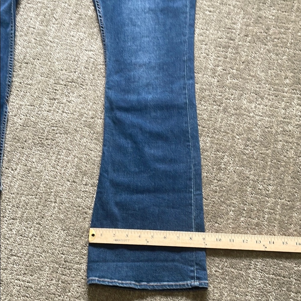Dear John Tall Women’s Button Up Jeans Blue Flare Wide Leg Jeans Size-W31 X L32 - Picture 10 of 14